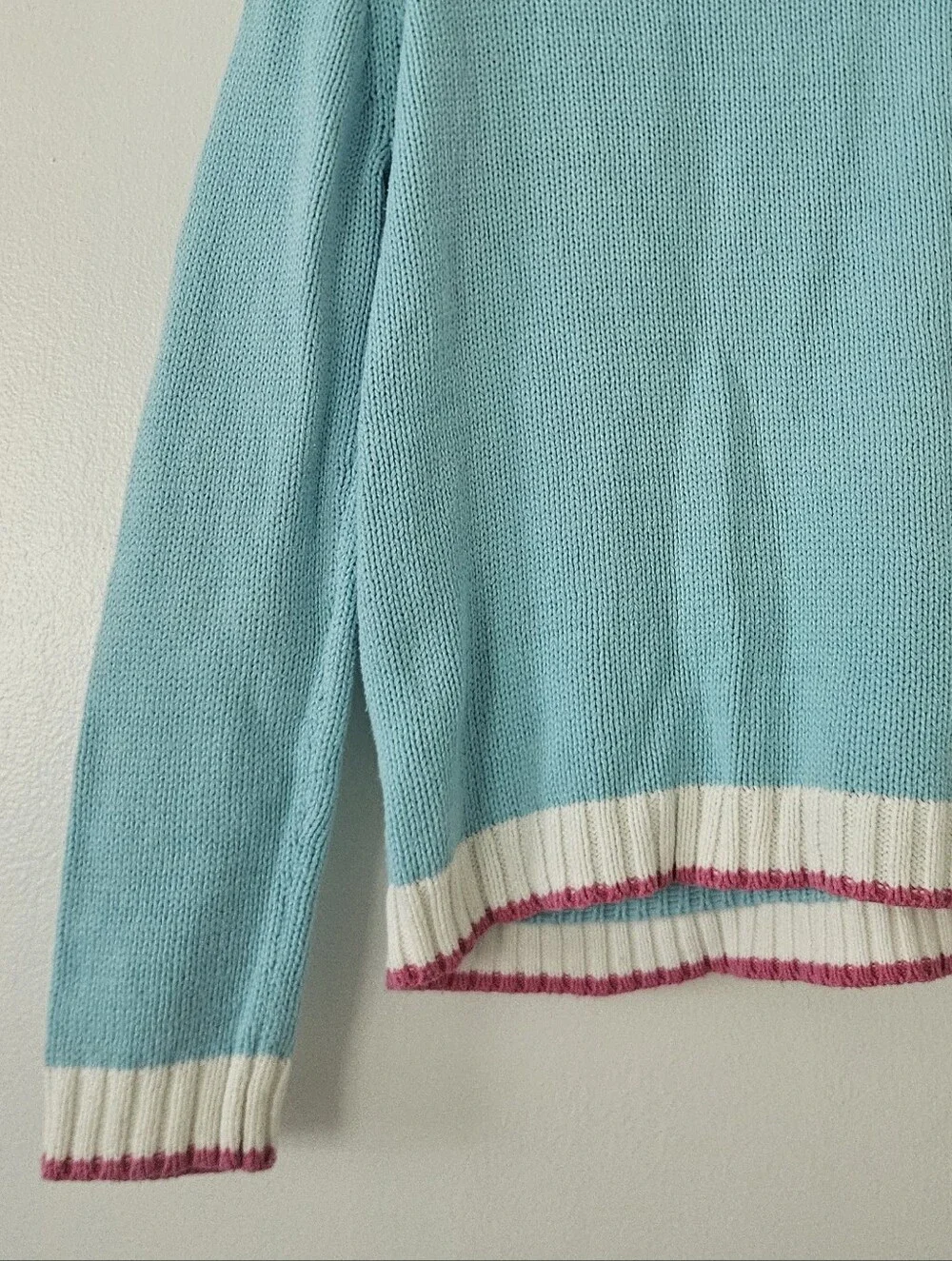 Polly Flinders Girls Sweater L 6X Penguin Winter Snow Sledding Christmas Knit